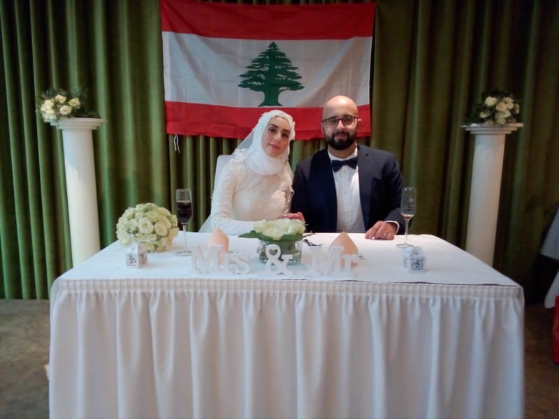 زفاف الشاب عبدالله خالد عواضة والآنسة زهراء نصري إسماعيل في ألمانيا