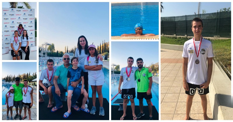 7 ميداليات لابن بلدة الطيبة مهدي سامر صولي في السباحة فئة 14- 15 سنة