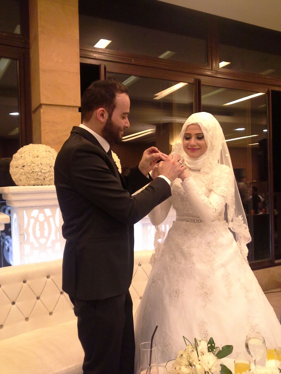 زفاف الشاب علي منصور والآنسة آيات فوزي يحيى