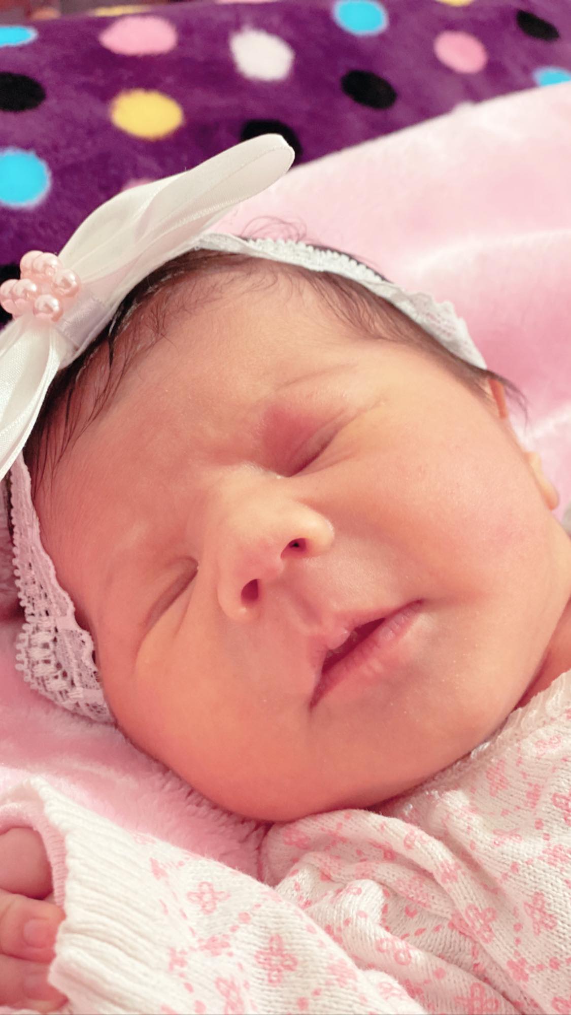 ولادة الطفلة زهراء عبد المجيد أحمد شرف الدين