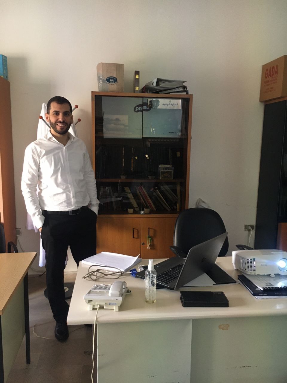 شهادة ماجستير في هندسة البيئة  لـلمهندس "أحمد علي حيدر" بدرجة إمتياز